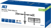 ACT AC8336 17"-32" LCD TV/Monitor asztali tartó kar - Ezüst (2 kijelző)