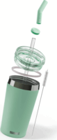 SIGG Helia Milky Green Thermo 450ml BPA Mentes Üveg Szívószálas Dupla Falú Acél Pohár - Zöld