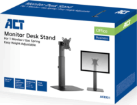 ACT AC8331 10"-32" LCD TV/Monitor asztali tartó állvány - Fekete (1 Kijelző)