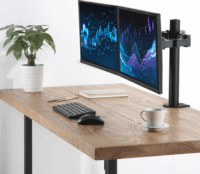 ACT AC8326 10"-32" LCD TV/Monitor asztali tartó kar - Fekete (2 kijelző)