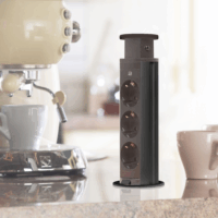 Delight 20430MB Hálozati rejtett elosztó 3 aljzatos 1.5m - Fekete