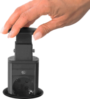 Delight 20430MB Hálozati rejtett elosztó 3 aljzatos 1.5m - Fekete