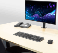 ACT AC8325 10"-32" LCD TV/Monitor asztali tartó kar - Fekete (1 Kijelző)