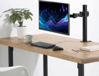 ACT AC8325 10"-32" LCD TV/Monitor asztali tartó kar - Fekete (1 Kijelző)