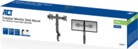 ACT AC8322 10"-27" LCD TV/Monitor asztali tartó kar - Fekete (2 kijelző)