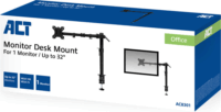 ACT AC8301 10"-32" LCD TV/Monitor asztali tartó kar - Fekete (1 Kijelző)