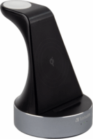 Verbatim WCS-01 Wireless töltőállomás Apple készülékekhez - Ezüst (20W)