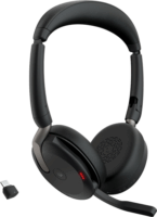Jabra Evolve2 65 Flex Duo WLC Wireless Headset - Fekete