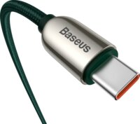Baseus CATSK-C06 USB-C apa - USBC Kábel apa 3.0 Adat és töltő kábel - Zöld (2m)
