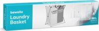 Bewello BW2034B Szövet szennyestartó 88l - Szürke/fehér