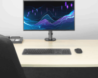 ACT AC8335 17"-32" LCD TV/Monitor asztali tartó kar - Ezüst (1 kijelző)