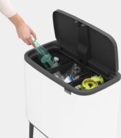 Brabantia Bo Touch Bin 3x11 literes szelektív fém szemetes - Fehér