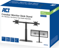 ACT AC8332 10"-27" LCD TV/Monitor asztali tartó kar - Fekete (2 kijelző)
