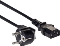 Akyga AK-PC-05C 250C Hálózati tápkábel 5m - Fekete