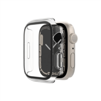 Belkin TemperedCurve Apple Watch S7/S8/S9 Tok + kijelzővédő - Áttetsző (45mm)