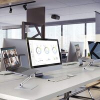 Durable Rise 17" Laptop állvány - Ezüst