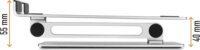 Durable Rise 17" Laptop állvány - Ezüst