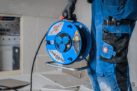 Brennenstuhl Garant IP44 230V Hosszabbítós kábeldob 3 aljzatos 40m - Kék/Fekete