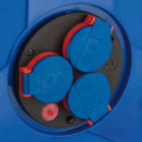 Brennenstuhl Garant IP44 230V Hosszabbítós kábeldob 3 aljzatos 40m - Kék/Fekete