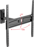 Meliconi FR 400 40"-65" LCD TV/Monitor fali tartó - Fekete (1 kijelző)