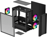 DeepCool CC360 ARGB Számítógépház - Fekete