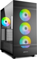 Sharkoon Rebel C50 RGB Számítógépház - Fekete