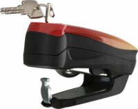 ABUS Detecto 7000 RS 1 motorkerékpár féktárcsa zár riasztóval - Sonic Piros