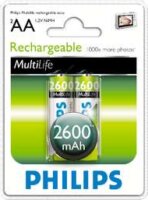 Philips R6B2A260 nikkel-fém hidrid 2600MAH AA Akkumulátor (2db/csomag)