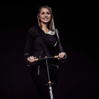 Hudora BigWheel Air 230 Dual Brake Roller - Fekete/Fehér