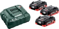 Metabo 685132000 Basic Set 3x 18V Akkumulátor 4000mAh + töltő