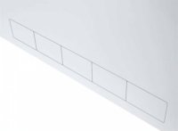 Stalflex 19" Fali rack szekrény 2U 580x500mm - Fehér