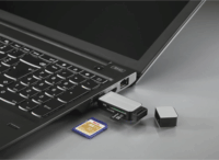 Hama 123900 USB 3.0 Külső kártyaolvasó - Fekete/Ezüst