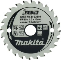 Makita B-33819 Laminált Fa Körfűrészlap Ø 85mm 24 fog