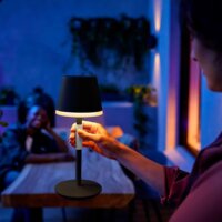 Philips Hue GO Hordozható LED asztali lámpa - Fekete