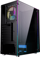 Gembird Fornax 2500 ARGB Számítógépház - Fekete