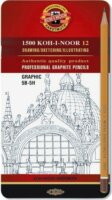 Koh-i-Noor Graphic Hatszögletű grafitceruza készlet (12 db / csomag)