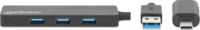 Manhattan 180863 USB 3.0 Type-C / Type-A HUB (4 port)