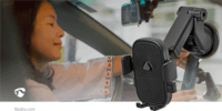 Nedis SCMT110BK 4.5"-7" Mobiltelefon autós tartó - Fekete