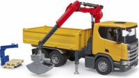 Bruder Scania Super 560R teherautó karral - Sárga