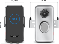 Yenkee YSM 611 95mm Mobiltelefon autós töltő - Fekete