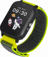 Garett Kids TECH 4G GPS Nyomkövetős gyerek okosóra - Fekete/Zöld