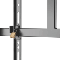 Techly ICA-TR38 60"-105" LCD TV/Monitor gurulós tartó - Fekete (1 kijelző)