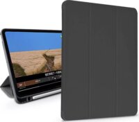 Devia Leather SmartCase Apple iPad Air 4/5 / iPad Pro 11 10.9" Trifold tok - Fekete