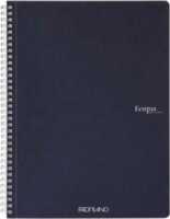 Fabriano Ecoqua 70 lapos A5 vonalas spirálfüzet - Sötétkék