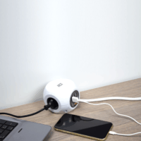 ACT AC2410 230V Túlfeszültség védő elosztó 3 aljzatos 3m - Fehér