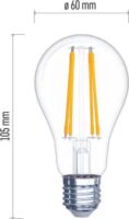 Emos LED A60 izzó 7W 1060lm 2700K E27 - Meleg fehér