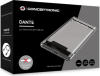 Conceptronic DANTE03T 2.5" USB 3.0 Külső HDD/SSD ház - Átlátszó