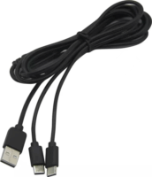 Ventaris C100B USB Type-C Dual töltőkábel PS5/Xbox Series X/S kontrollerhez - Fekete