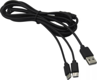 Ventaris C100B USB Type-C Dual töltőkábel PS5/Xbox Series X/S kontrollerhez - Fekete