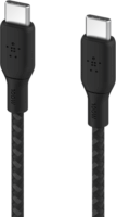 Belkin Braided USB-C apa - USB-C apa 2.0 Adat és töltő kábel - Fekete (3m)